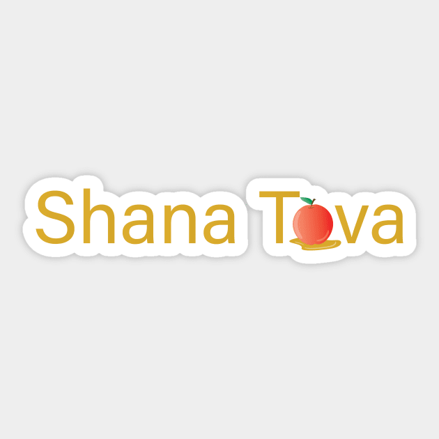 Rosh Hashanah Greeting SHANA TOVA Sticker by sigdesign